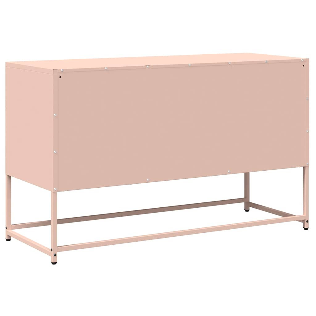 TV-Schrank Rosa 100,5x39x60,5 cm Kaltgewalzter Stahl