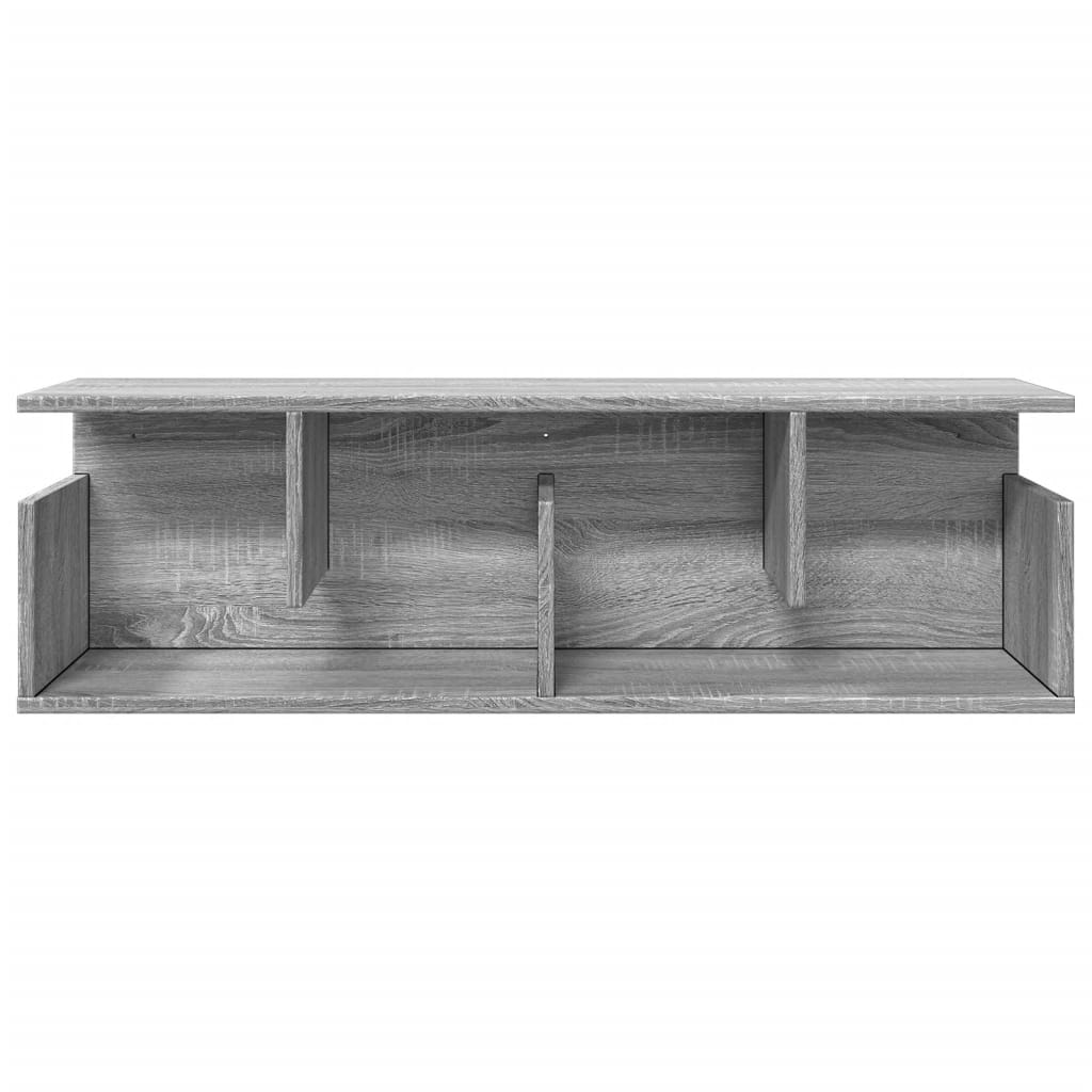 Wandschrank 100x20x30 cm Grau Sonoma Holzwerkstoff