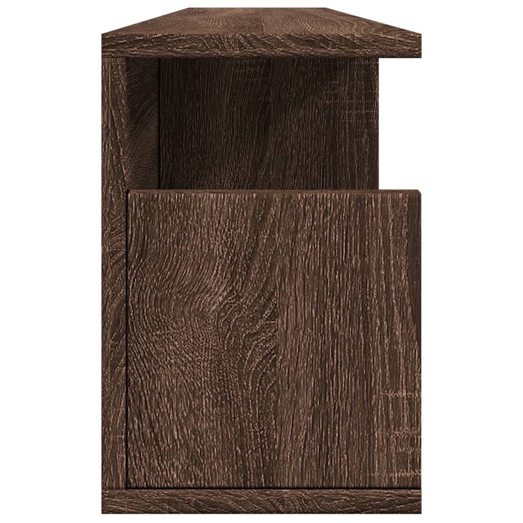 Wandschrank 100x20x30 cm Braun Eichen-Optik Holzwerkstoff