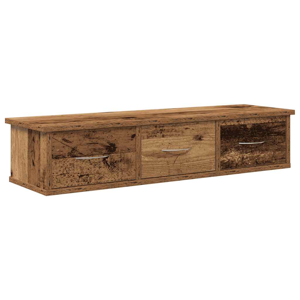 Wandschrank Altholz-Optik 88x26x18,5 cm Holzwerkstoff