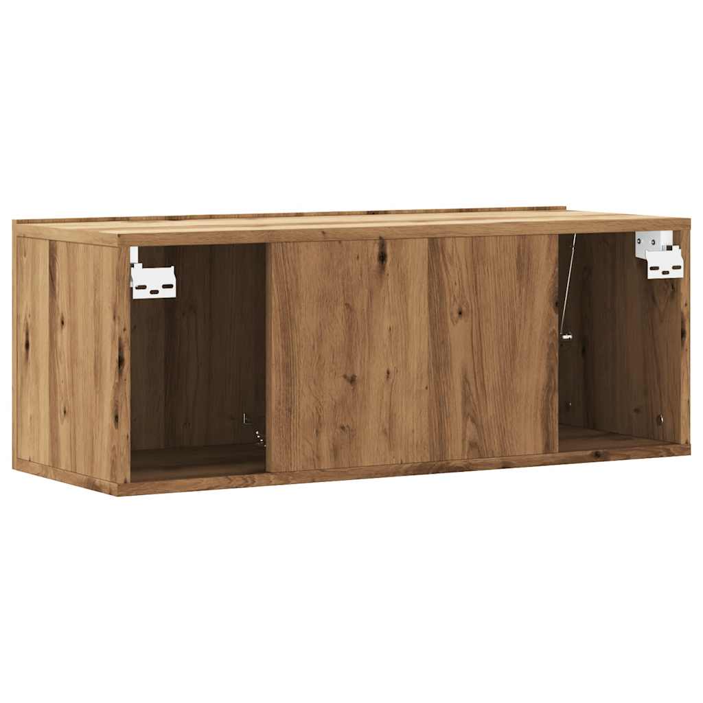 TV-Wandschrank Artisan-Eiche 80x30x30 cm Holzwerkstoff