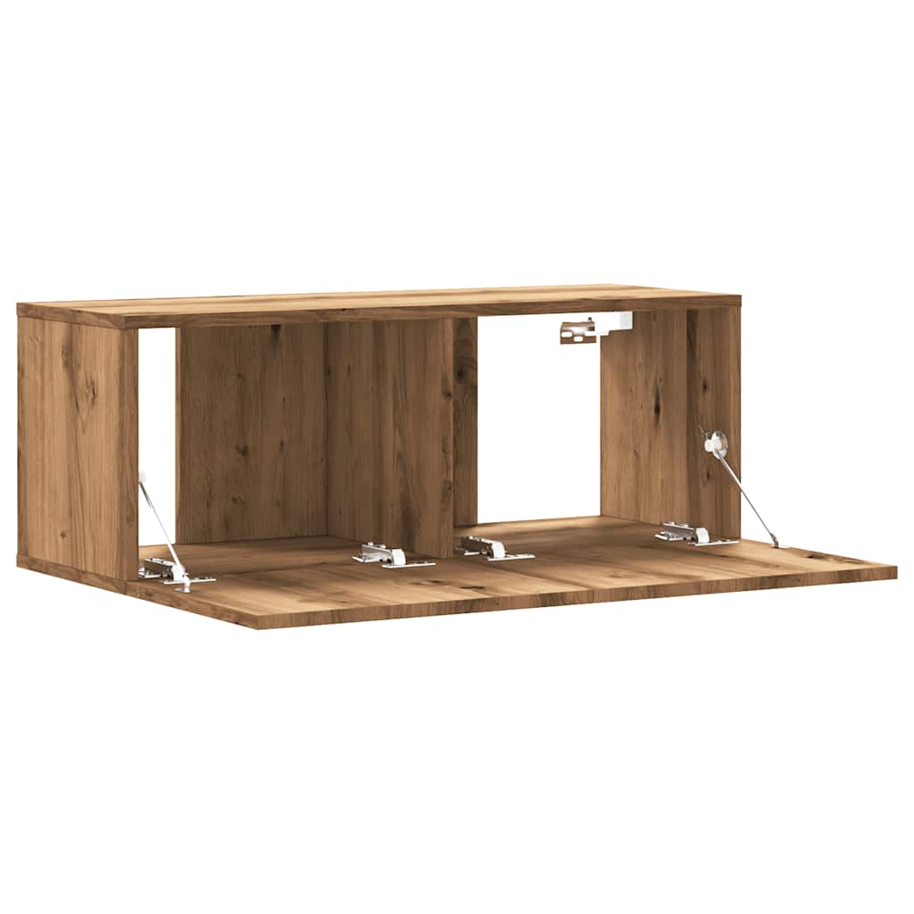 TV-Wandschrank Artisan-Eiche 80x30x30 cm Holzwerkstoff