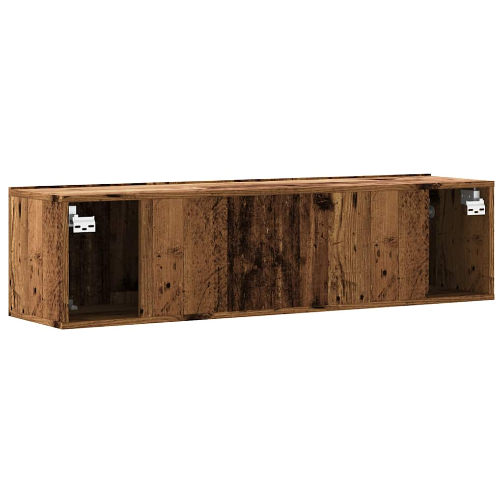 TV-Wandschrank Altholz-Optik 120x30x30 cm Holzwerkstoff