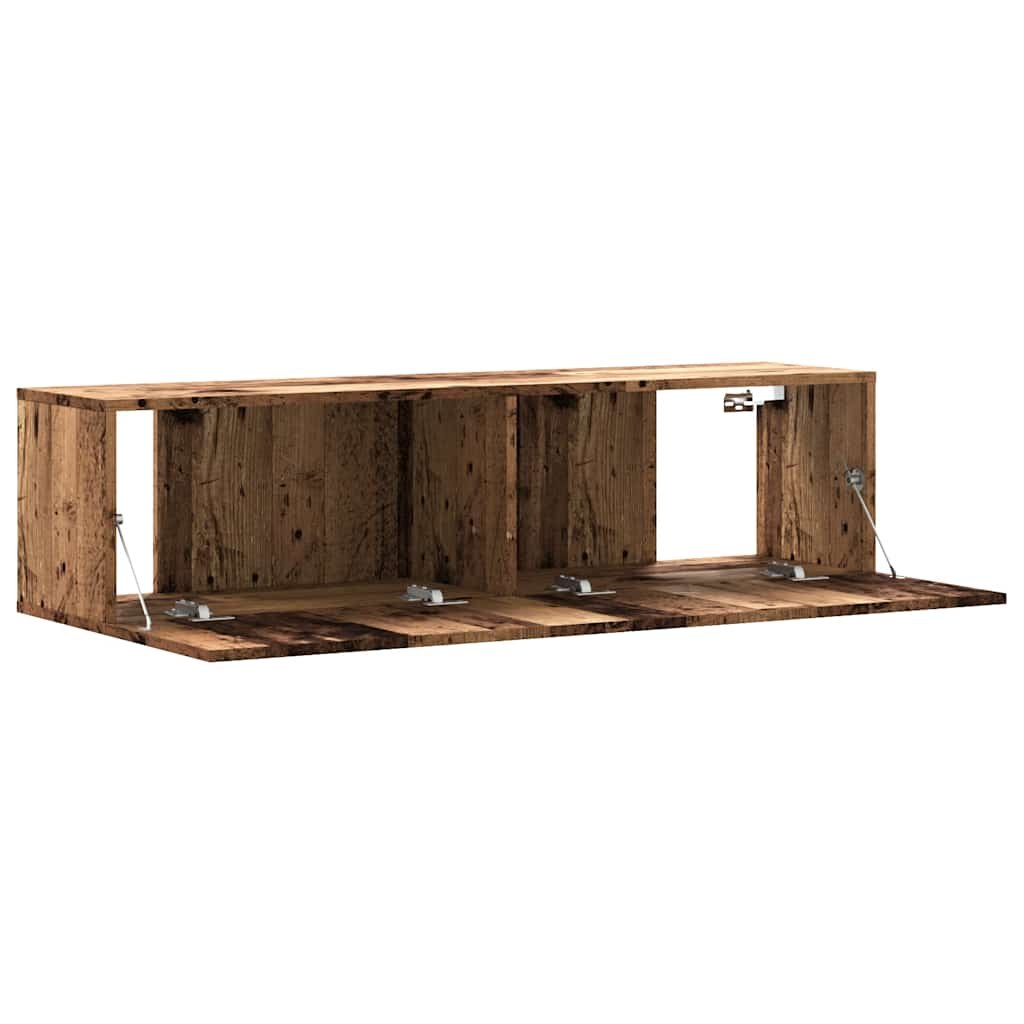 TV-Wandschrank Altholz-Optik 120x30x30 cm Holzwerkstoff