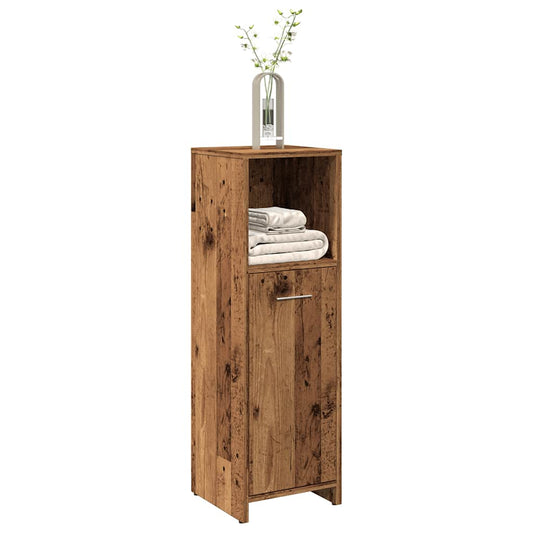 Badschrank Altholz-Optik 30x30x95 cm Holzwerkstoff