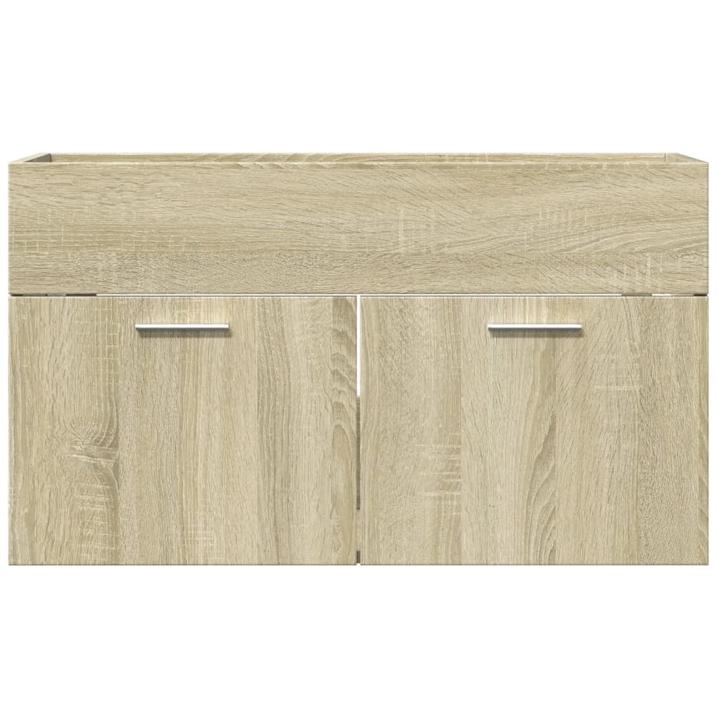 Waschbeckenunterschrank Sonoma-Eiche 80x38,5x46cm Holzwerkstoff