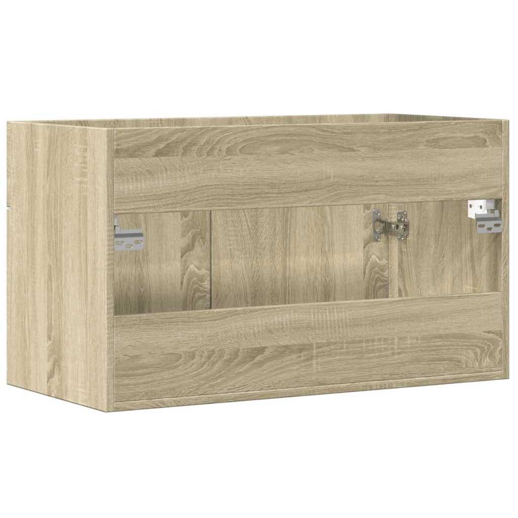 Waschbeckenunterschrank Sonoma-Eiche 80x38,5x46cm Holzwerkstoff