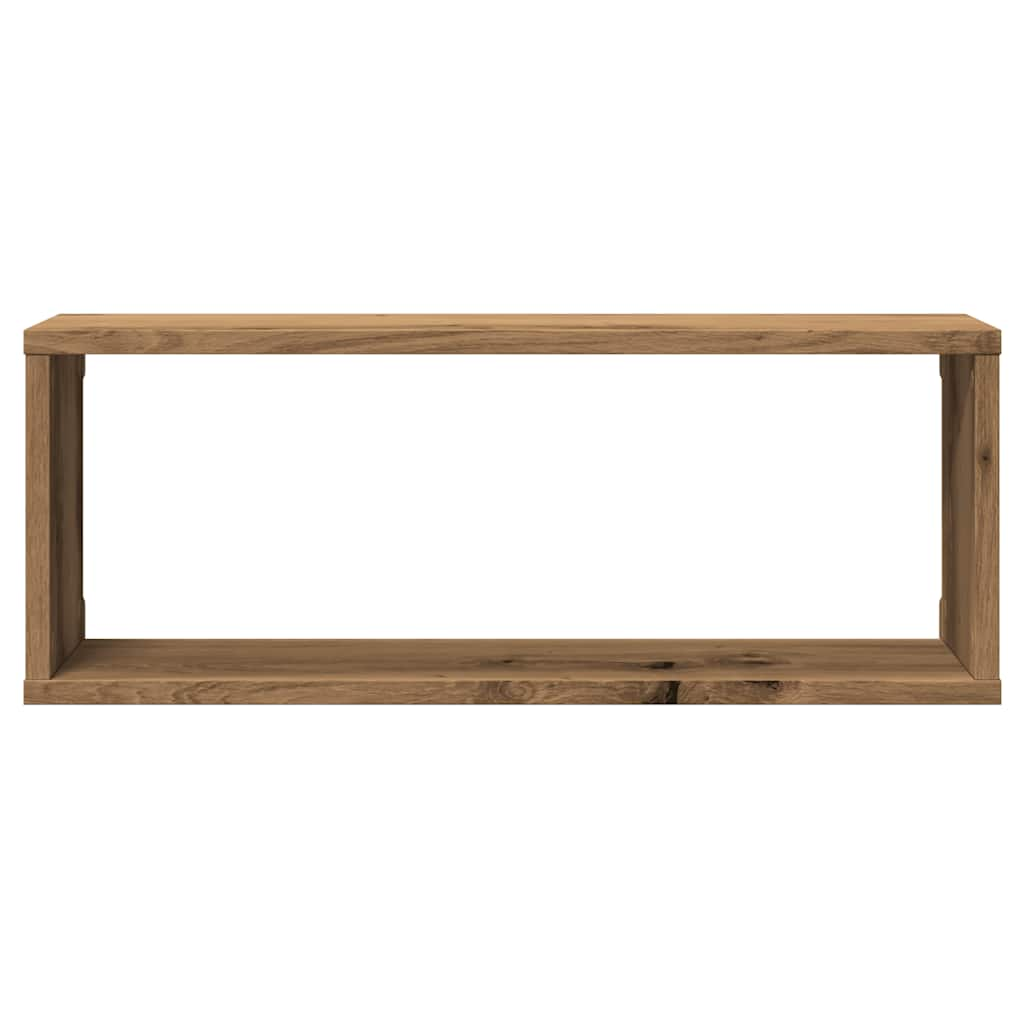 Wandregale 4 Stk. Artisan-Eiche 60x15x23 cm Holzwerkstoff