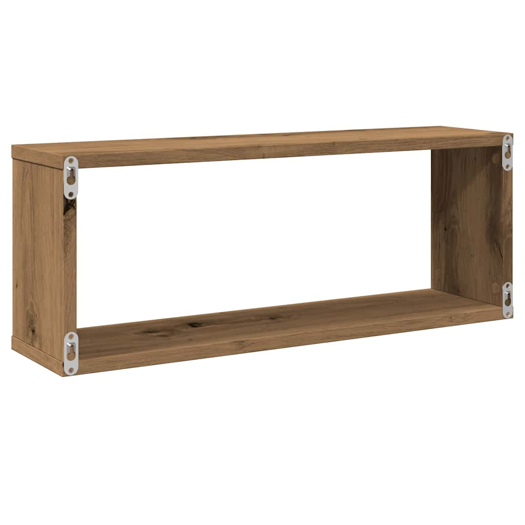 Wandregale 4 Stk. Artisan-Eiche 60x15x23 cm Holzwerkstoff