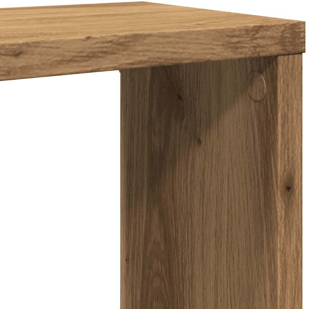 Wandregale 4 Stk. Artisan-Eiche 60x15x23 cm Holzwerkstoff