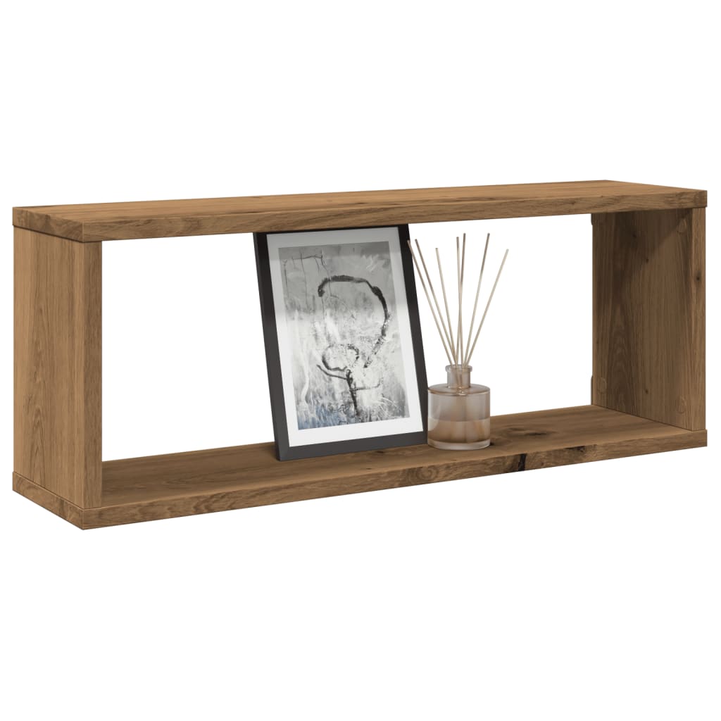 Wandregale 4 Stk. Artisan-Eiche 60x15x23 cm Holzwerkstoff