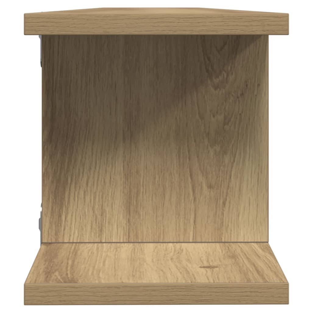 Wandregale 2 Stk. Artisan-Eiche 105x18x20 cm Holzwerkstoff