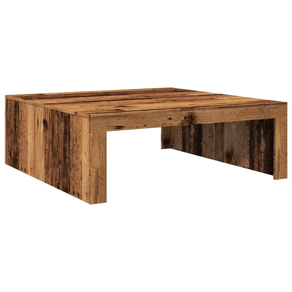 Couchtisch Altholz-Optik 100x100x35 cm Holzwerkstoff