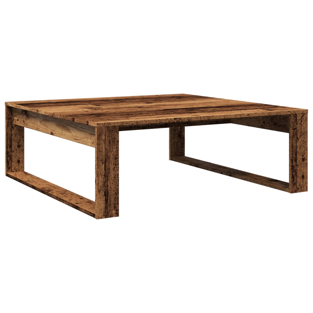 Couchtisch Altholz-Optik 100x100x35 cm Holzwerkstoff