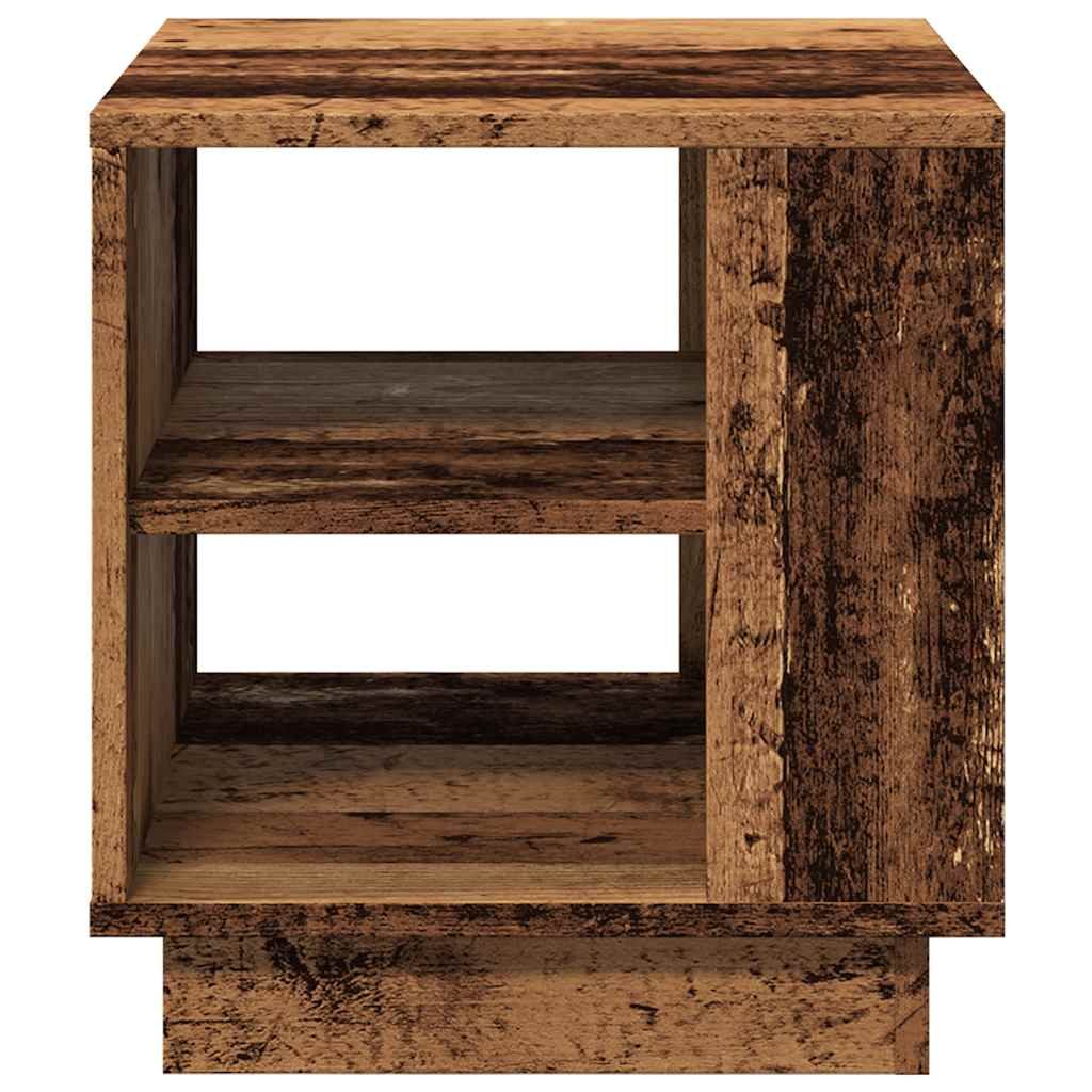 Couchtisch Altholz-Optik 40x40x43 cm Holzwerkstoff