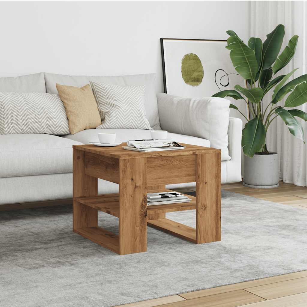 Couchtisch Artisan-Eiche 55,5x55x45 cm Holzwerkstoff