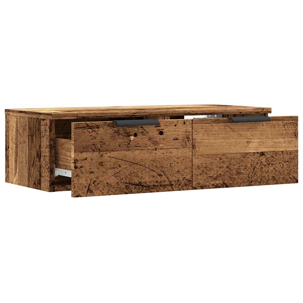 Wandschrank Altholz-Optik 68x30x20 cm Holzwerkstoff