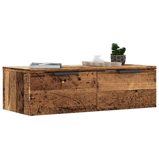 Wandschrank Altholz-Optik 68x30x20 cm Holzwerkstoff