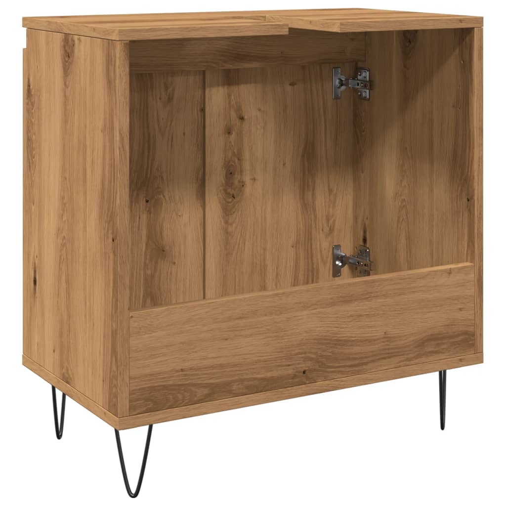 Badschrank Artisan-Eiche 58x33x60 cm Holzwerkstoff