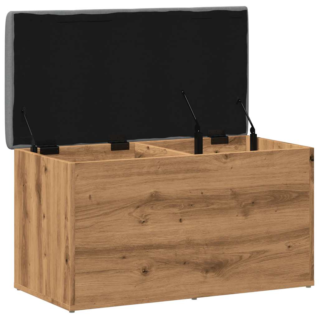 Sitzbank mit Stauraum Artisan-Eiche 82x42x45 cm Holzwerkstoff