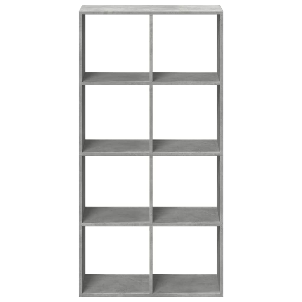 Raumteiler-Bücherregal Betongrau 69,5x29x137,5 cm Holzwerkstoff