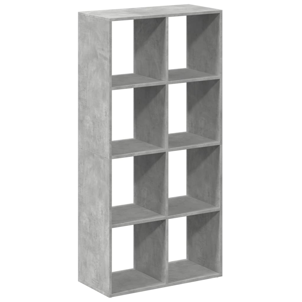 Raumteiler-Bücherregal Betongrau 69,5x29x137,5 cm Holzwerkstoff