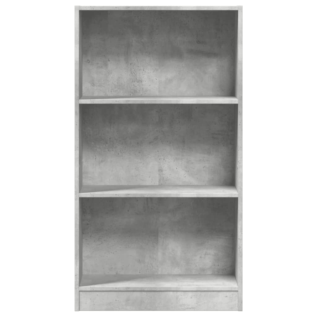 Bücherregal Betongrau 60x24x109 cm Holzwerkstoff