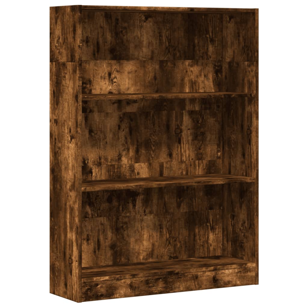 Bücherregal Räuchereiche 80x24x109 cm Holzwerkstoff