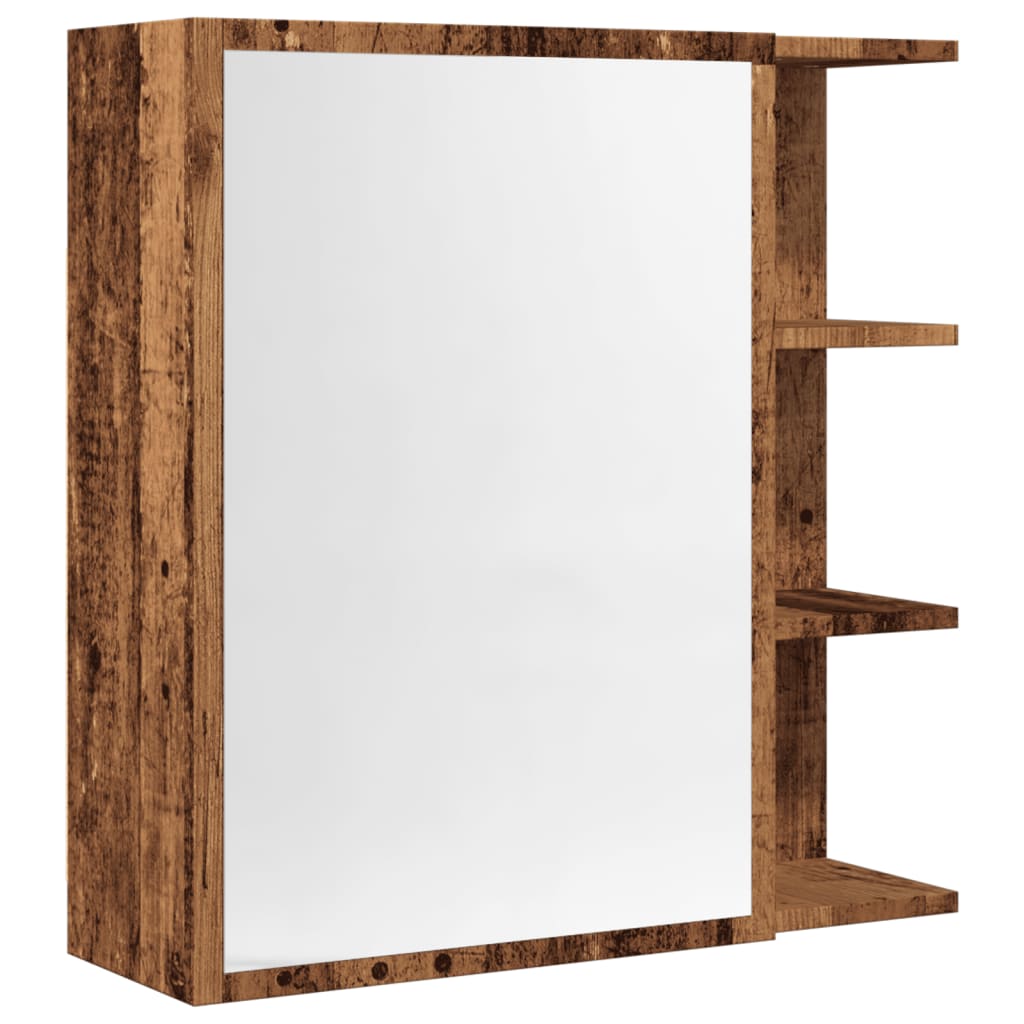 Spiegelschrank Altholz-Optik 62,5x20,5x64 cm Holzwerkstoff