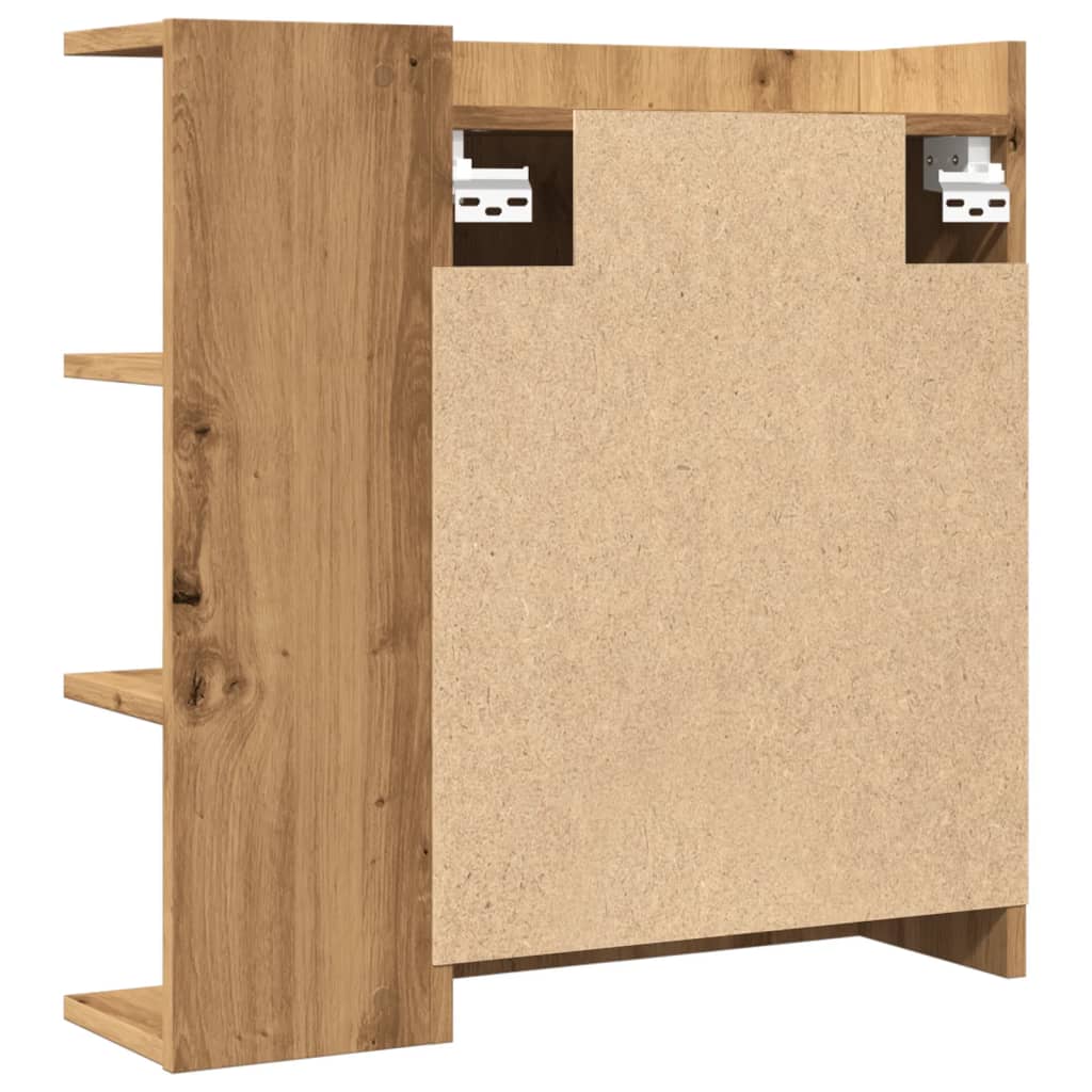 Spiegelschrank Artisan-Eiche 62,5x20,5x64 cm Holzwerkstoff