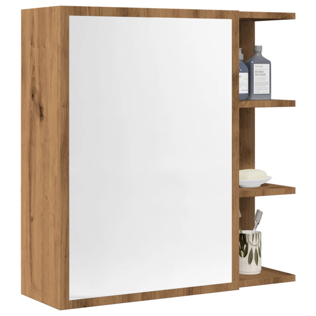 Spiegelschrank Artisan-Eiche 62,5x20,5x64 cm Holzwerkstoff