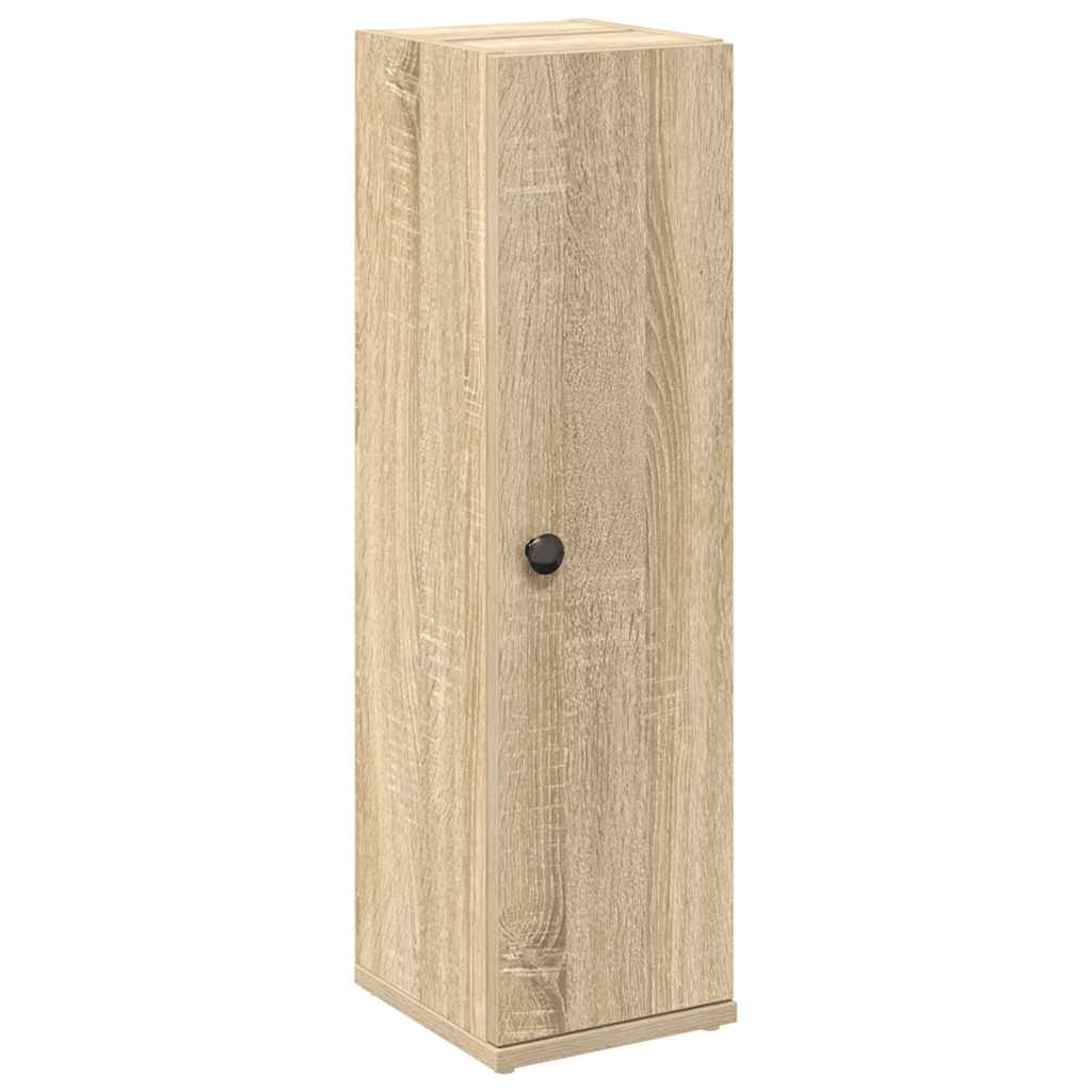 Badezimmerschrank mit Rollenhalter Sonoma-Eiche 20,5x22x72 cm