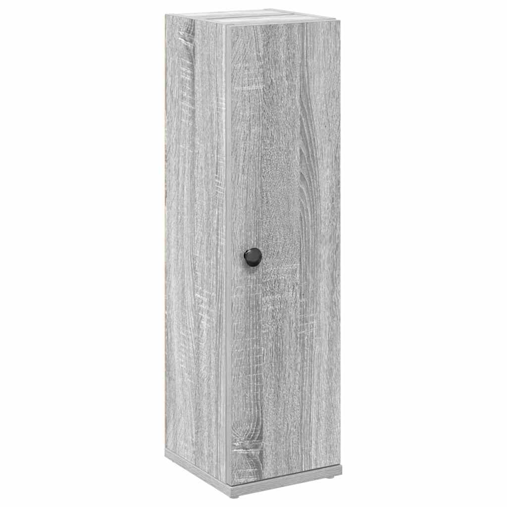 Badezimmerschrank mit Rollenhalter Grau Sonoma 20,5x22x72 cm