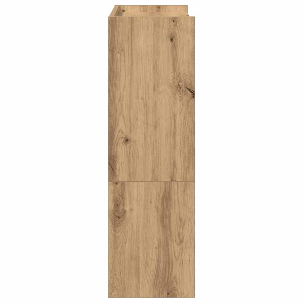 Schuhregal Artisan-Eiche 60x25x81 cm Holzwerkstoff