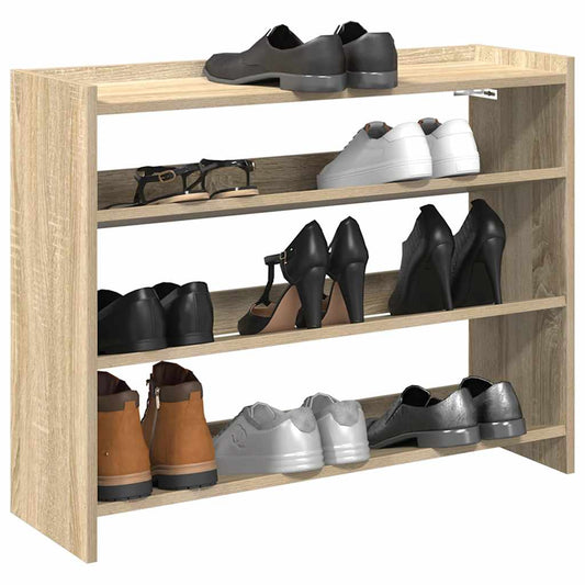 Schuhregal Sonoma-Eiche 80x25x62 cm Holzwerkstoff