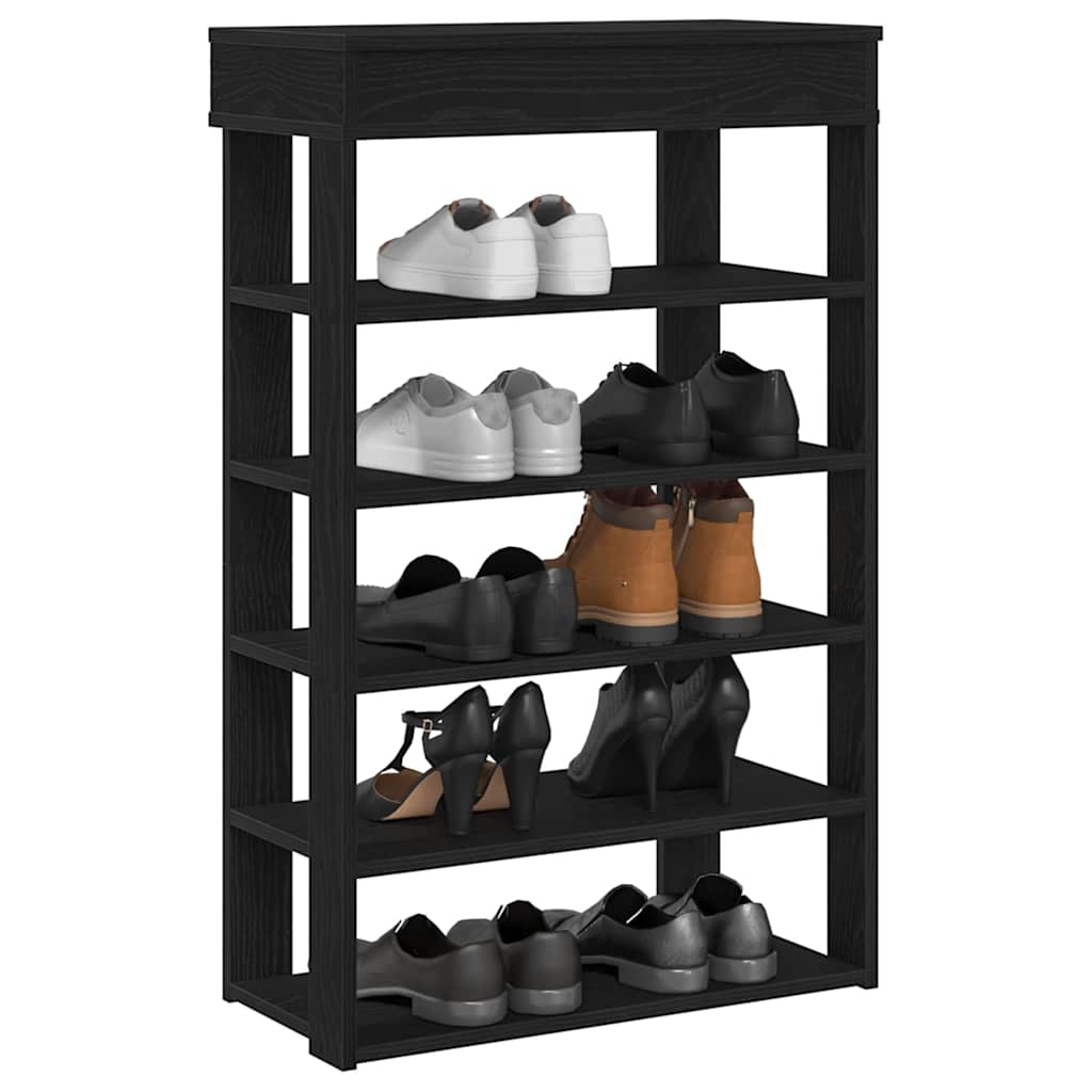 Schuhregal Schwarz 60x30x98 cm Holzwerkstoff