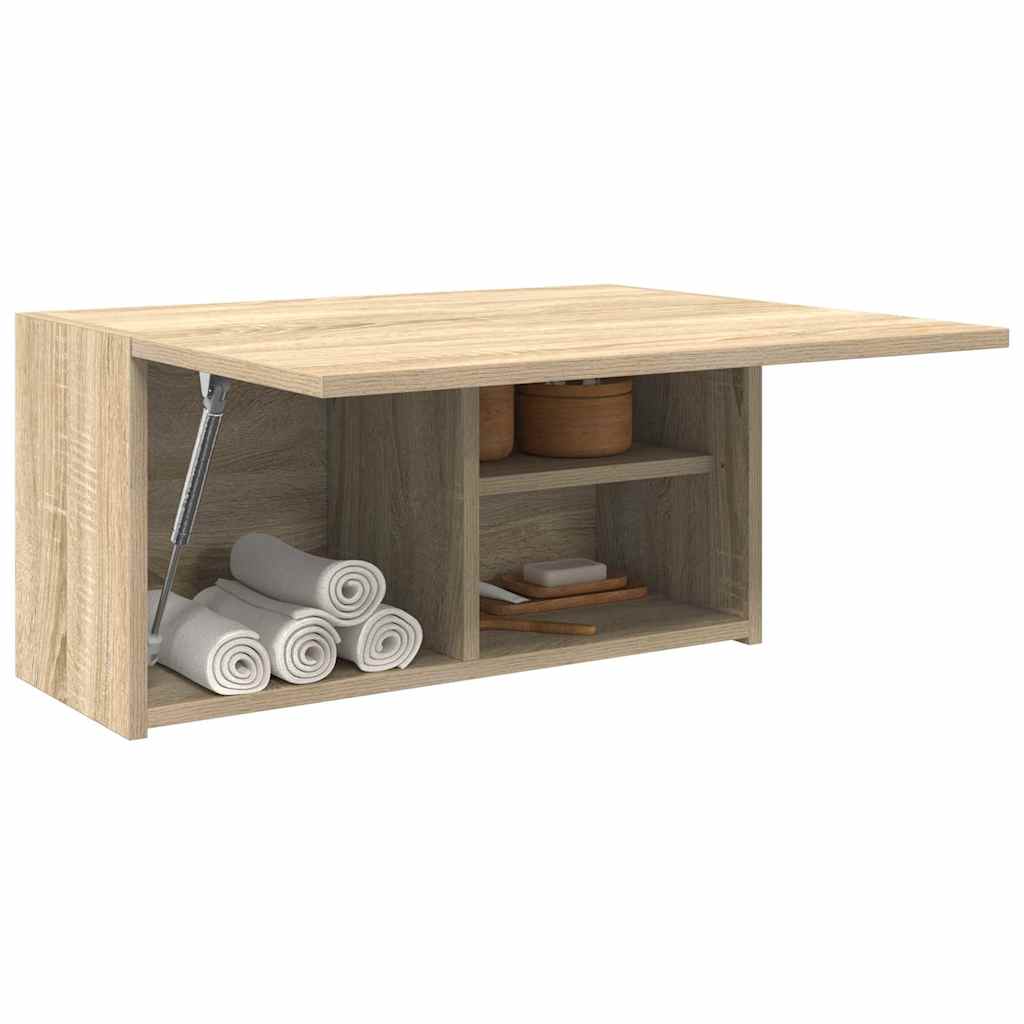 Bad-Wandschrank Sonoma-Eiche 60x25x30 cm Holzwerkstoff