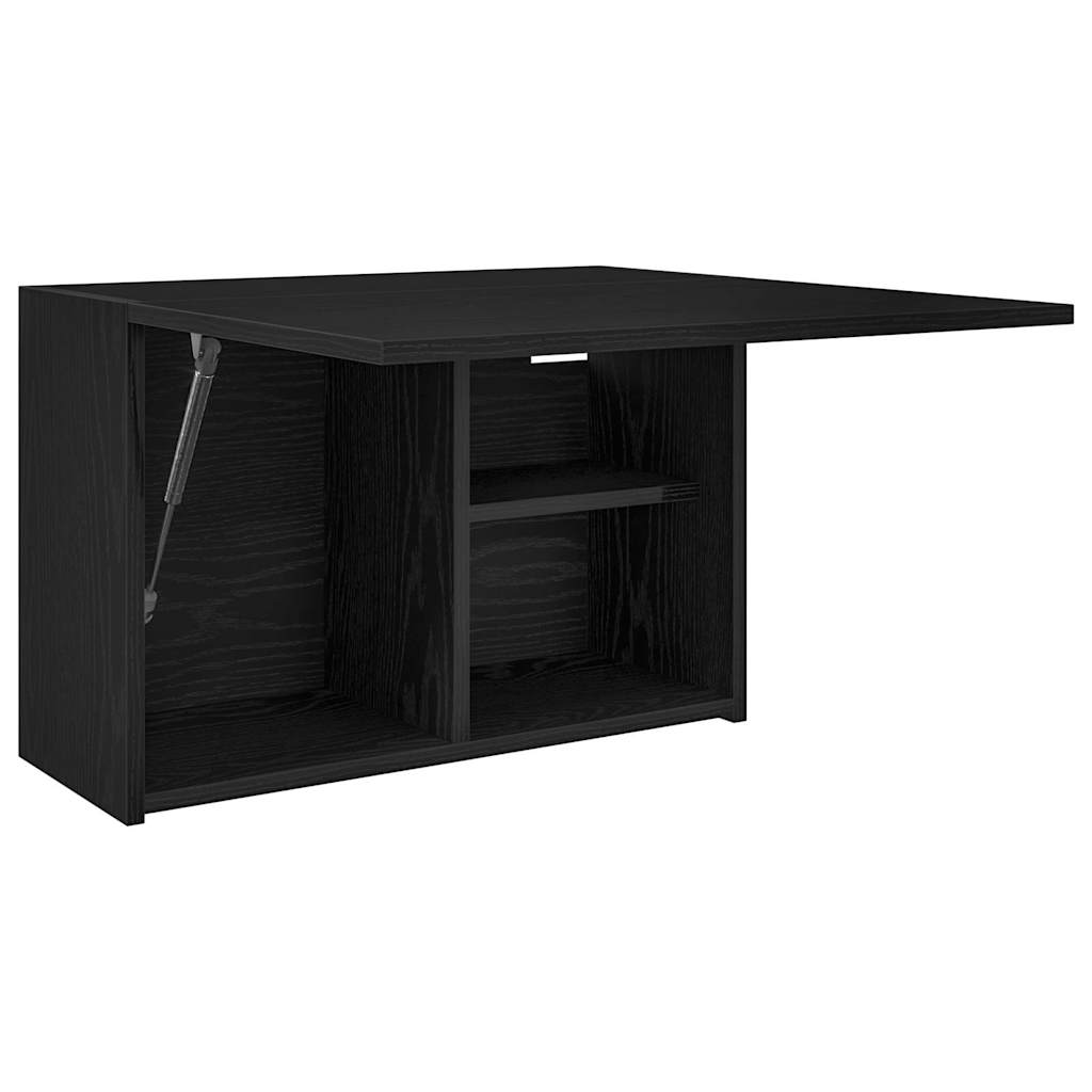 Bad-Wandschrank Schwarz 60x25x40 cm Holzwerkstoff