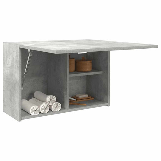 Bad-Wandschrank Betongrau 60x25x40 cm Holzwerkstoff