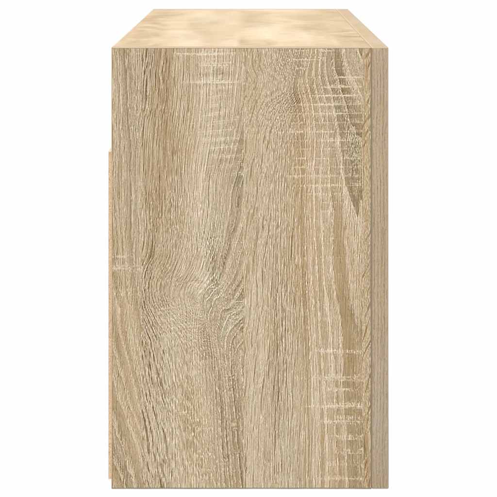 Bad-Wandschrank Sonoma-Eiche 80x25x40 cm Holzwerkstoff