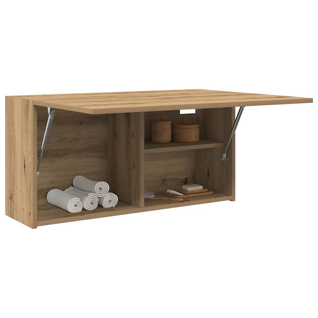 Bad-Wandschrank Artisan-Eiche 80x25x40 cm Holzwerkstoff