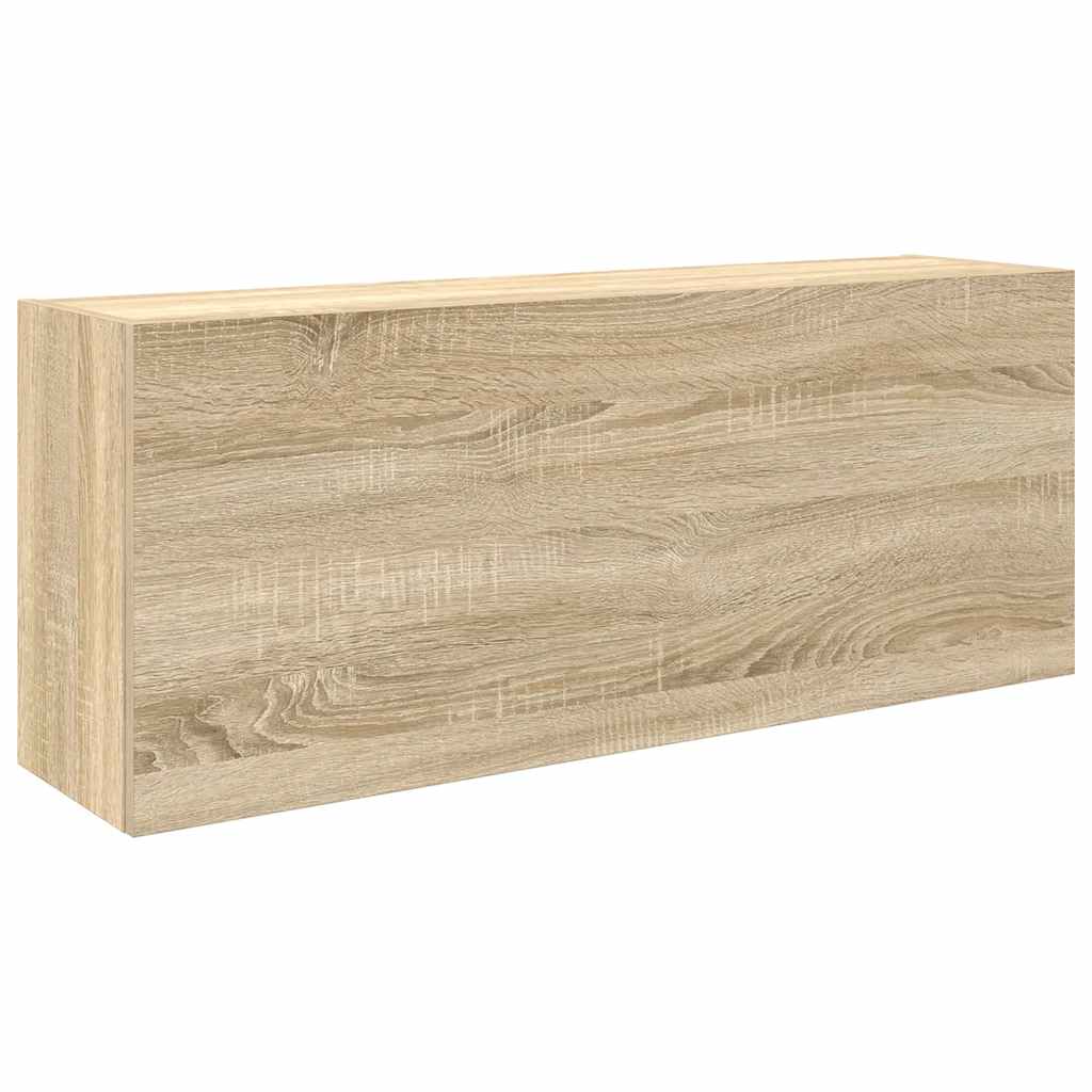 Bad-Wandschrank Sonoma-Eiche 100x25x40 cm Holzwerkstoff