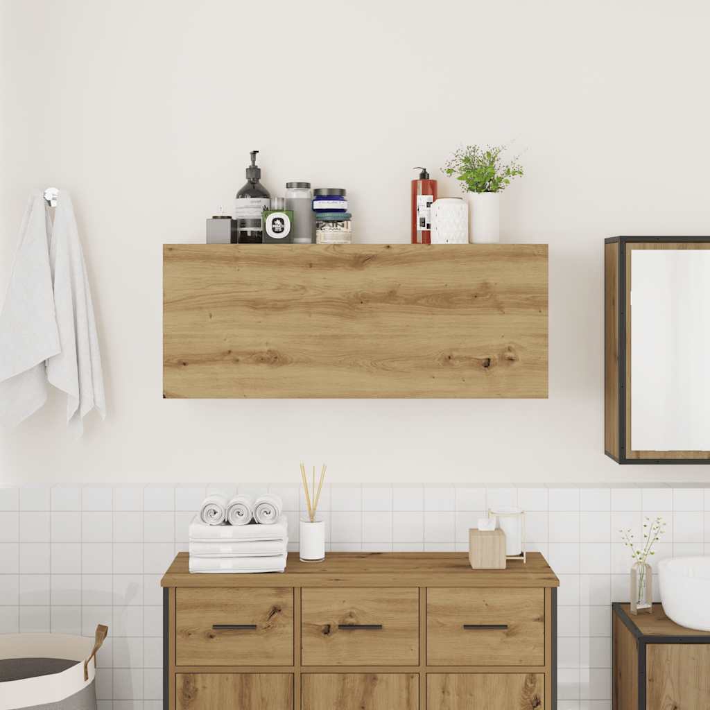 Bad-Wandschrank Artisan-Eiche 100x25x40 cm Holzwerkstoff