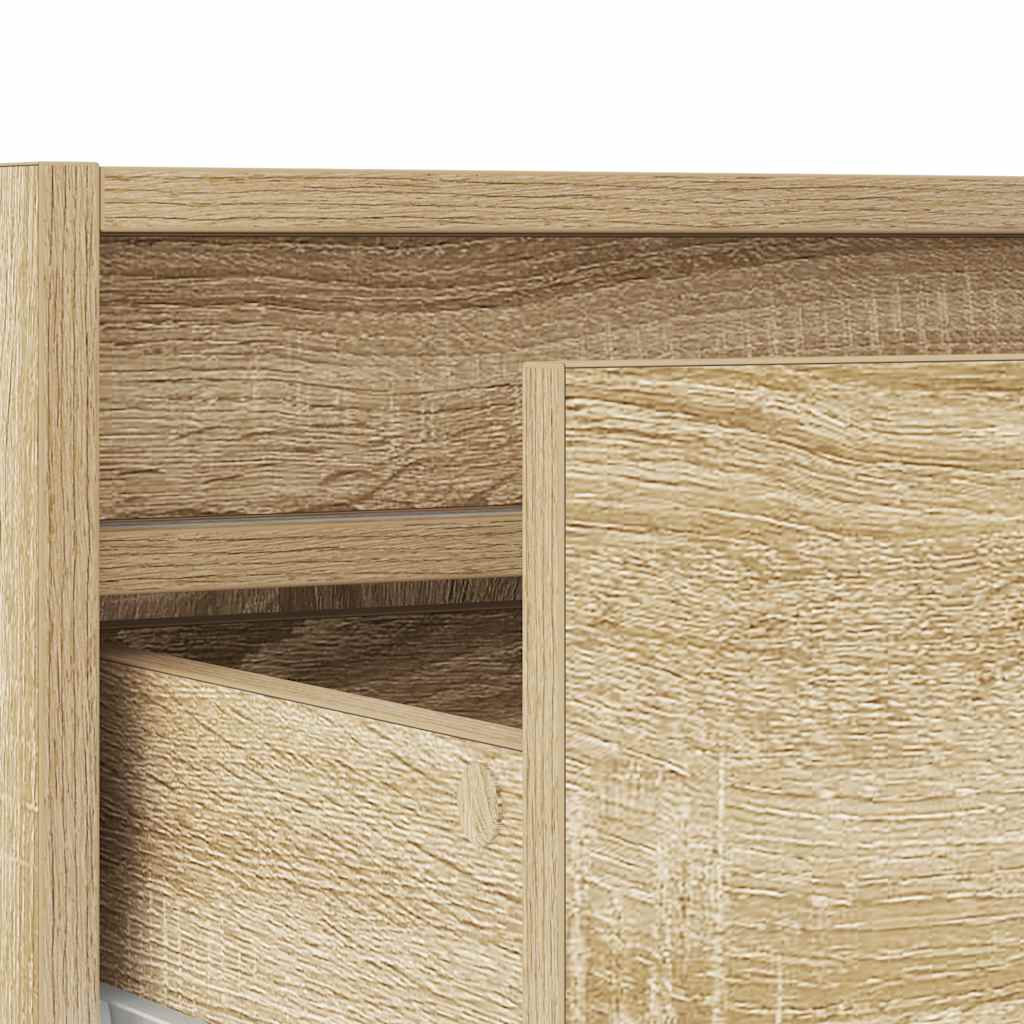 TV-Schrank mit LED-Leuchten Sonoma-Eiche 75x35,5x25 cm