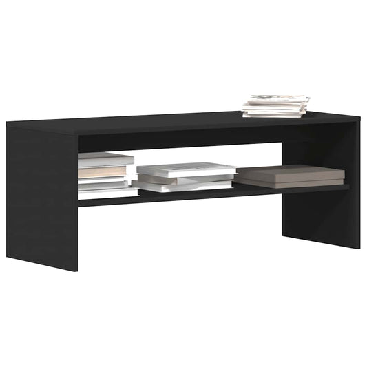 TV-Schrank Schwarz 100x40x40 cm Holzwerkstoff