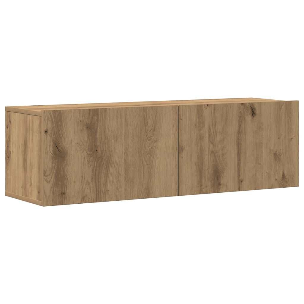 5-tlg. TV-Schrank-Set Wandmontage Artisan-Eiche Holzwerkstoff