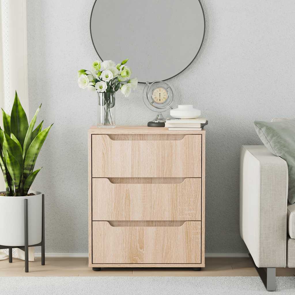 Sideboard VISNES Sonoma-Eiche 60x40x73 cm Holzwerkstoff