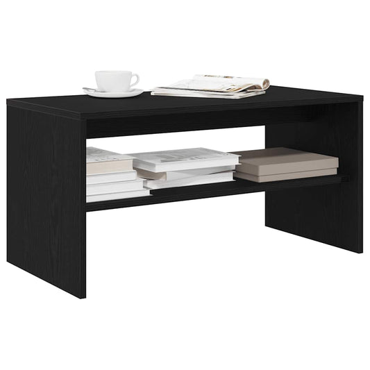 TV-Schrank Schwarz Eiche-Optik 80x40x40 cm Holzwerkstoff